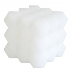Kuutiokynttilä 8cm valkoinen
