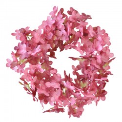 Hortensiakranssi 28 cm roosa
