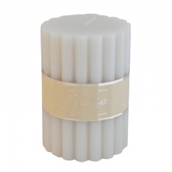 Raitakynttilä 10cm beige